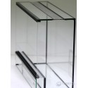 Terrarium szklane 60x20x40 cm – silikon czarny | TERRPOL