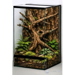 Terrarium szklane 30x30x50 cm – silikon czarny | TERRPOL