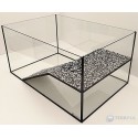 Akwaterrarium 60x40x30 cm dla żółwi wodnych 
