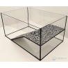 Akwaterrarium 60x40x30 cm dla żółwi wodnych 