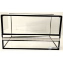 Terrarium gilotynowe 50x30x30 cm szkło 4mm czarne | Terrpol