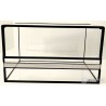 Terrarium gilotynowe 50x30x30 cm szkło 4mm czarne | Terrpol