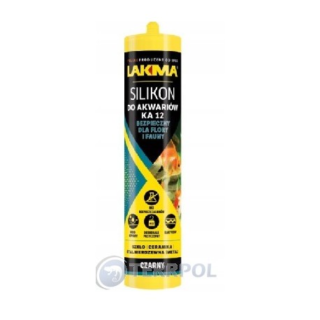 Silikon  Lakma do akwarium  terrarium 280ml czarny