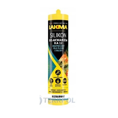 Silikon  Lakma do akwarium  terrarium 280ml czarny