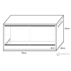 Terrarium 90x40x60  dla agamy, jeża, gekona, węża