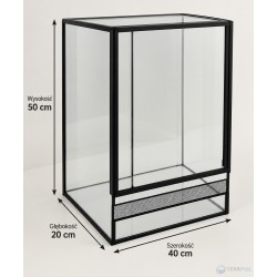 Terrarium szklane gilotyna 40x20x50cm Terrpol