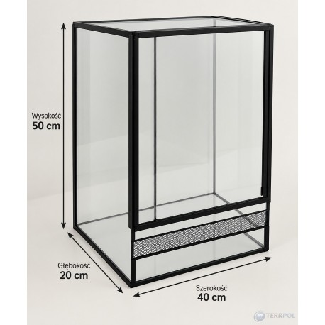 Terrarium szklane gilotyna 40x20x50cm Terrpol